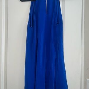 Elegant Blue Sleeveless Dress